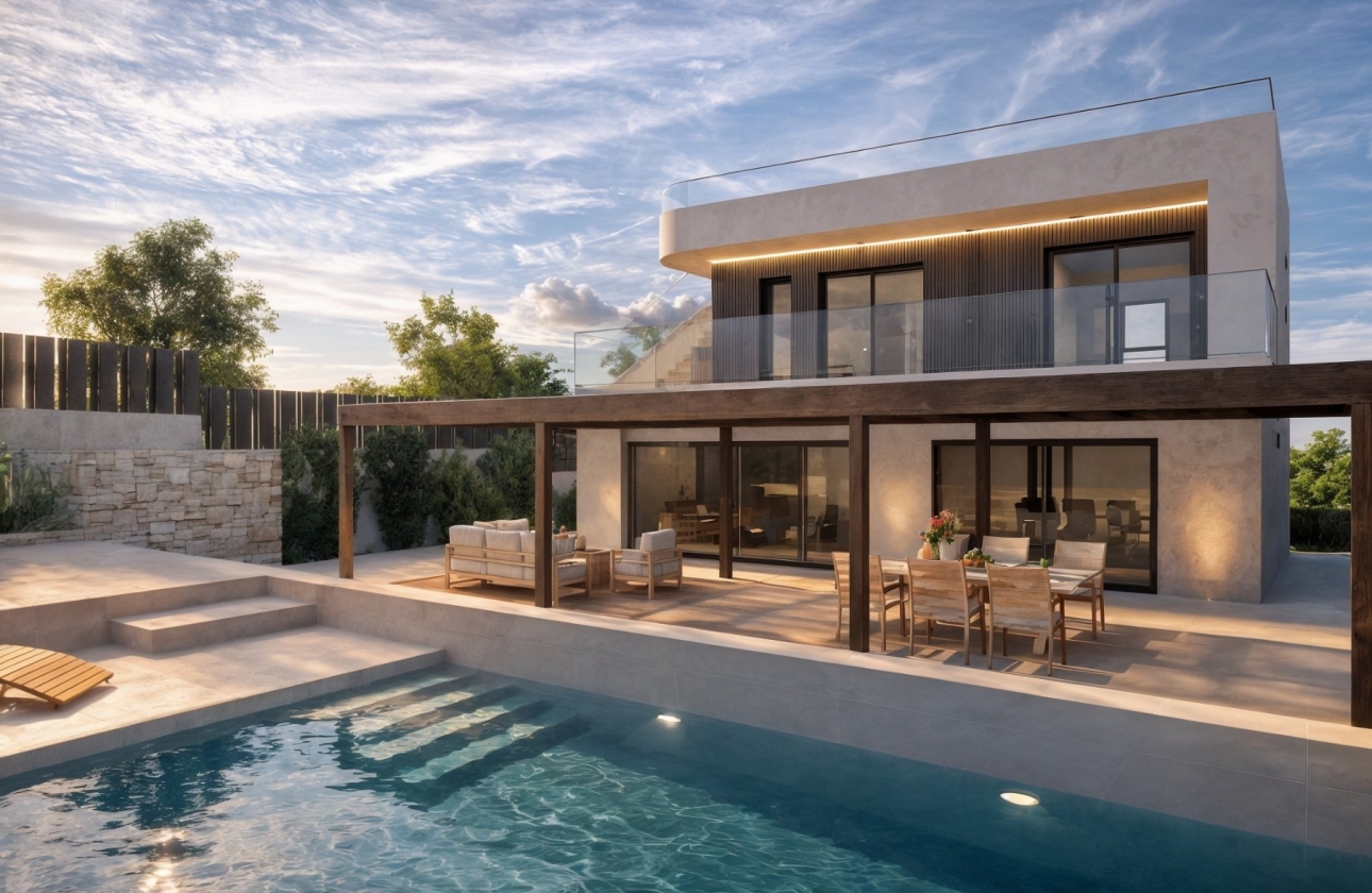 Obra nueva - Villa - La Manga del Mar Menor - Playa Honda