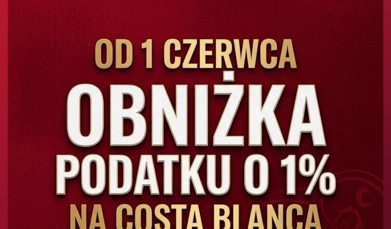 Malejący podatek w Comunidad Valenciana !!!
